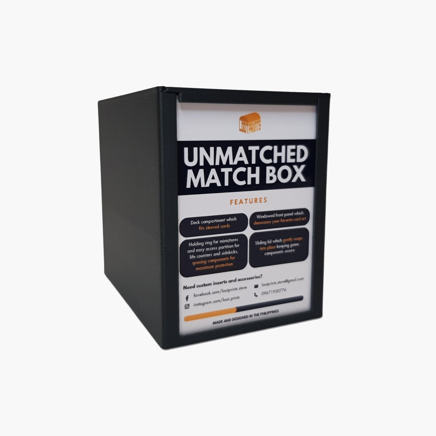 Loot Prints Match Box for Unmatched - Gaming Library