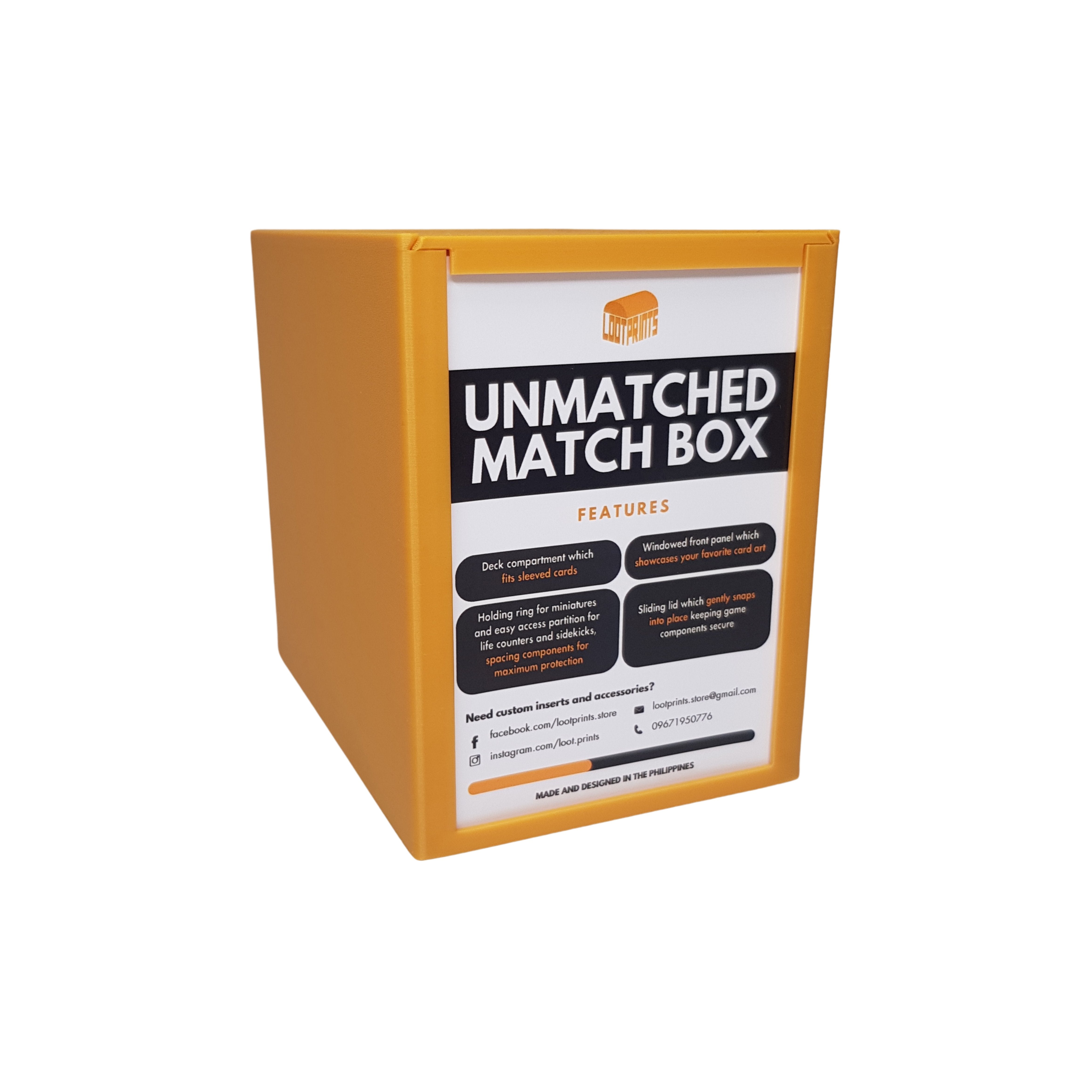 Loot Prints Match Box for Unmatched (Color Variation) - Gaming Library